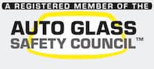 A circular logo with the acronym AGSC in the center, surrounded by a border and the words "Auto Glass Safety Council" around it.
